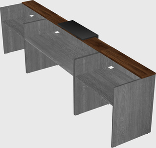 Modern long reception desk