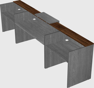 Modern long reception desk