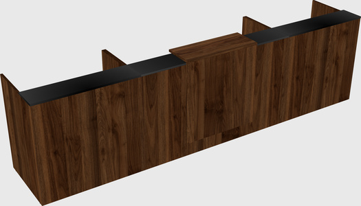 Modern long reception desk