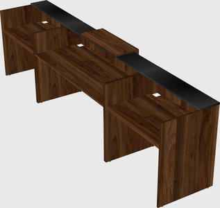 Modern long reception desk