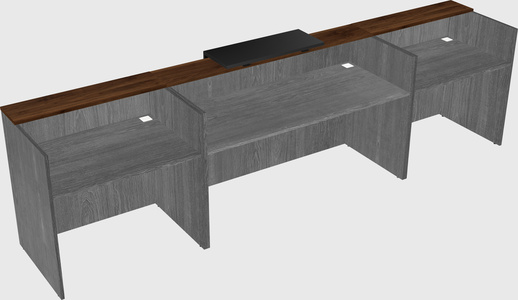 Modern long reception desk