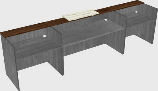 Modern long reception desk