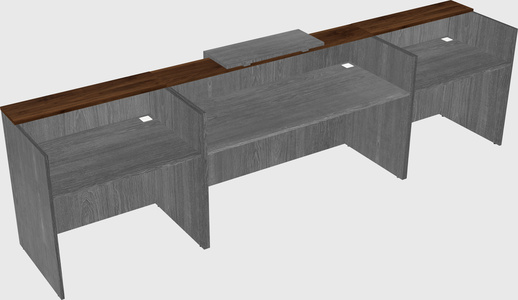 Modern long reception desk