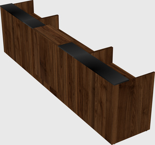 Modern long reception desk