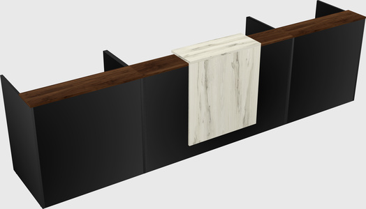 Modern long reception desk