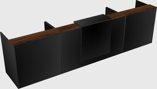 Modern long reception desk
