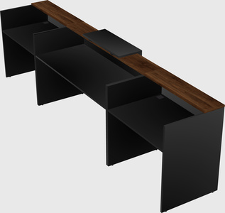 Modern long reception desk