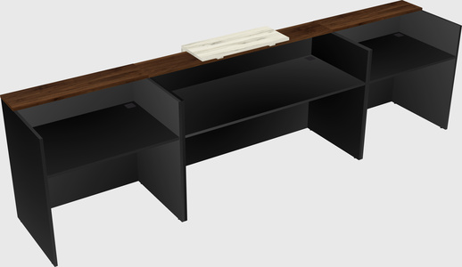 Modern long reception desk