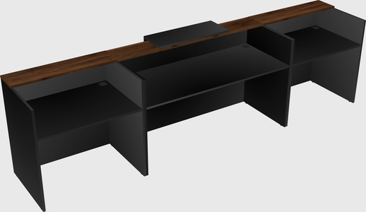 Modern long reception desk