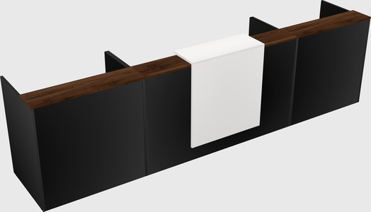 Modern long reception desk