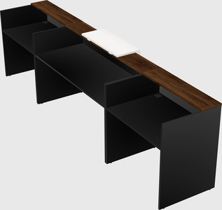 Modern long reception desk