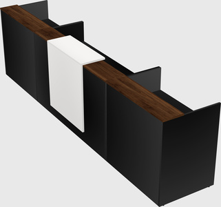 Modern long reception desk