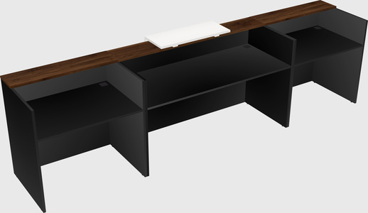 Modern long reception desk