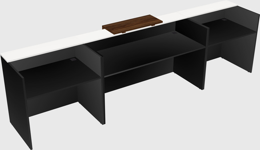 Modern long reception desk