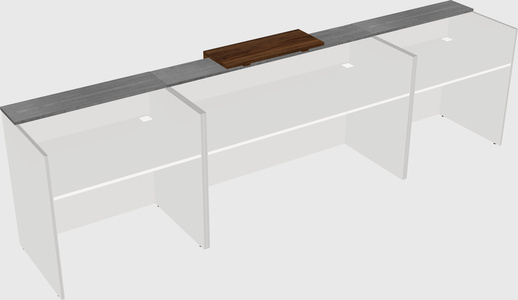 Modern long reception desk