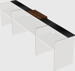 Modern long reception desk