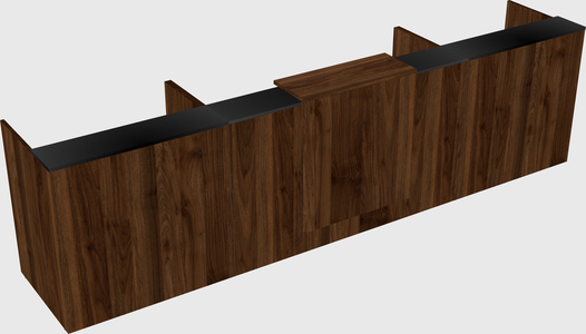 Modern long reception desk