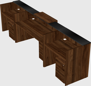 Modern long reception desk