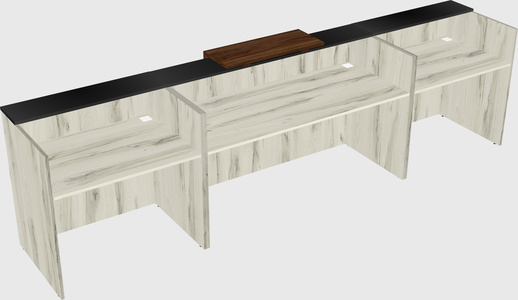 Modern long reception desk