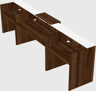 Modern long reception desk