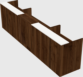 Modern long reception desk