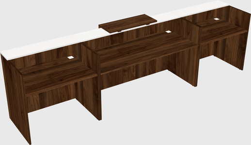 Modern long reception desk