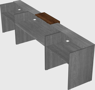 Modern long reception desk