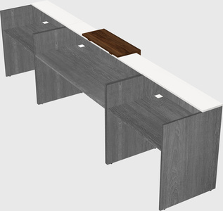 Modern long reception desk