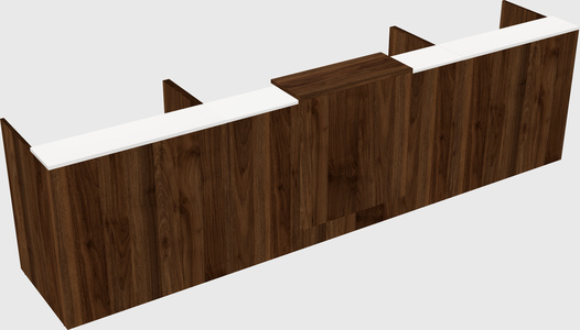 Modern long reception desk