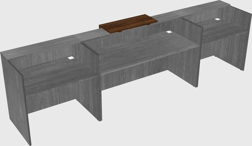 Modern long reception desk