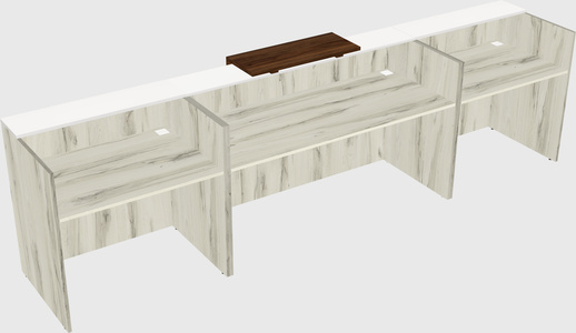 Modern long reception desk