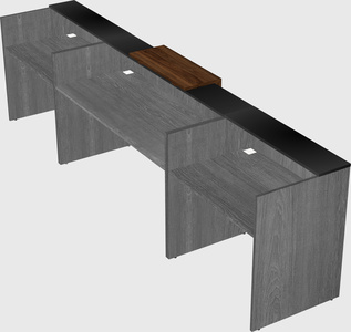 Modern long reception desk