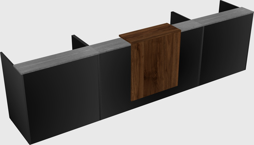 Modern long reception desk