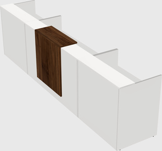 Modern long reception desk