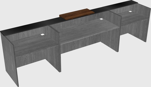 Modern long reception desk