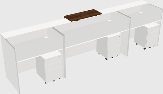 Modern long reception desk