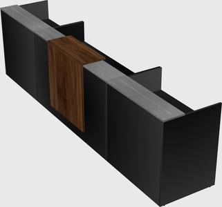 Modern long reception desk