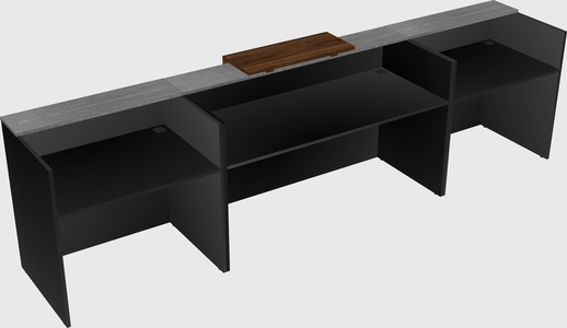 Modern long reception desk