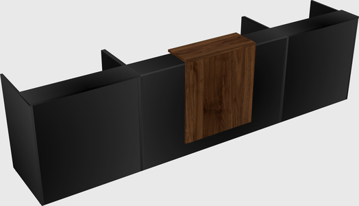 Modern long reception desk