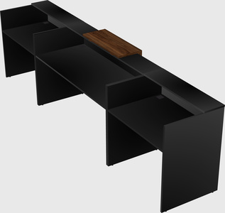 Modern long reception desk