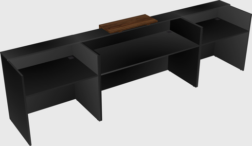 Modern long reception desk