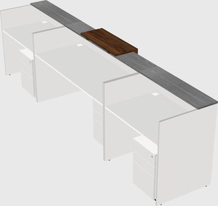 Modern long reception desk