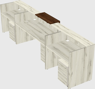 Modern long reception desk