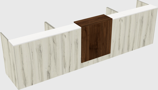 Modern long reception desk