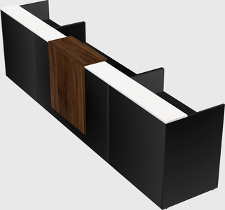 Modern long reception desk
