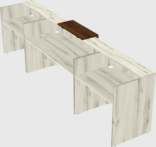 Modern long reception desk