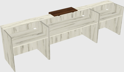 Modern long reception desk