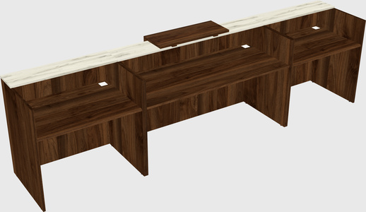Modern long reception desk