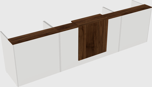 Modern long reception desk