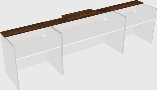 Modern long reception desk